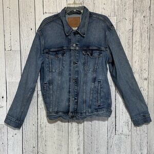 Levi's Men's Denim Trucker Jacket Denim Light Wash Size Large